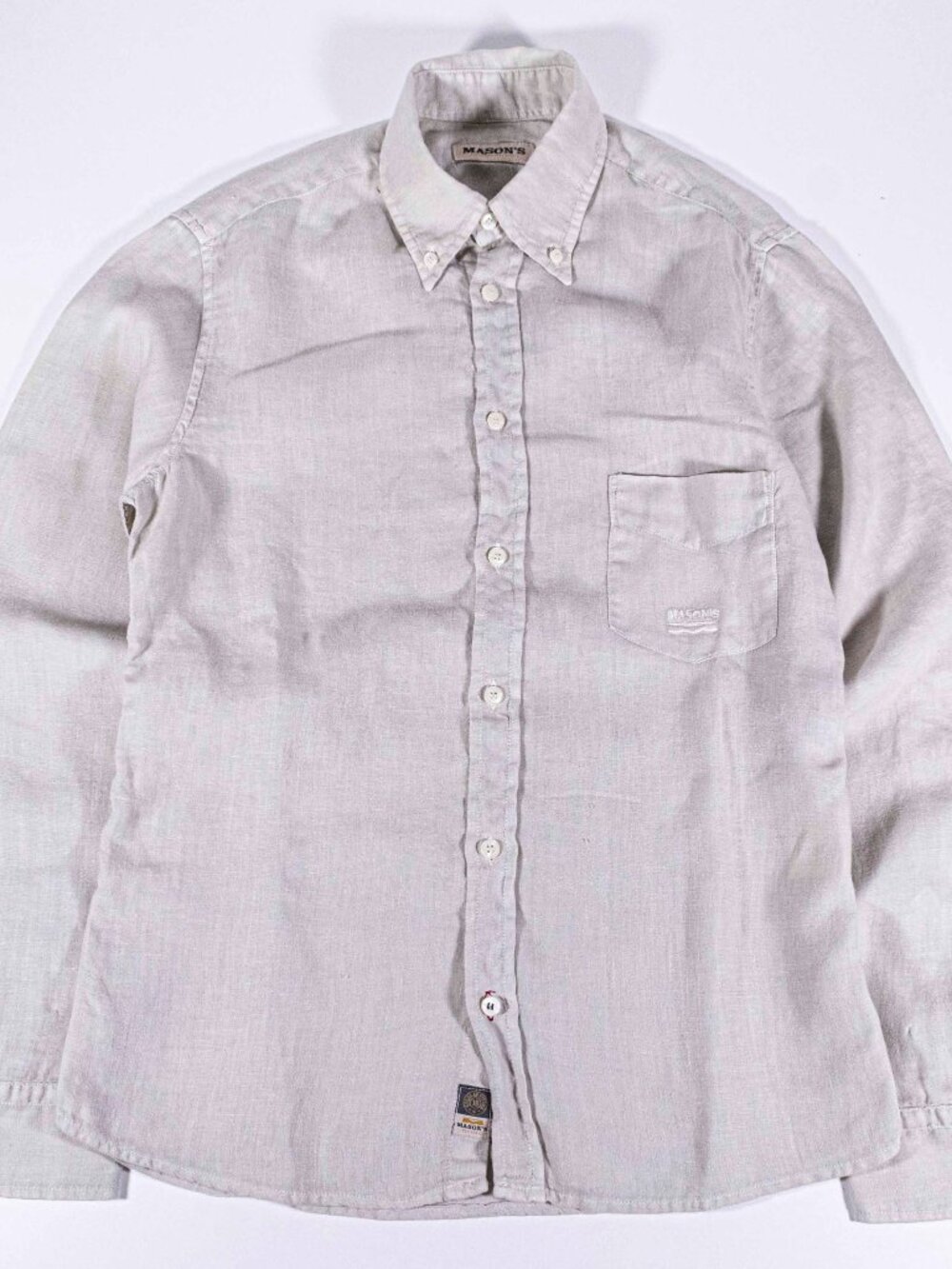 Mason’s Made in Italy Linen Button Down Shirt Mens Size 16 Resort